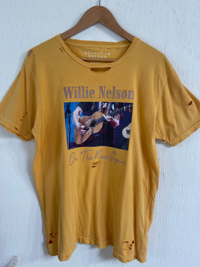 Game Changer Destroyed Tee - Willie Nelson C