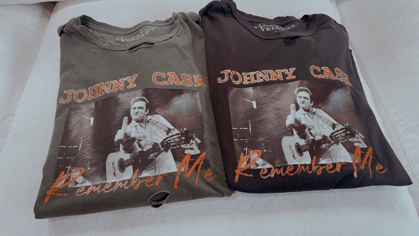 Game Changer Destroyed Tee - Johnny Cash