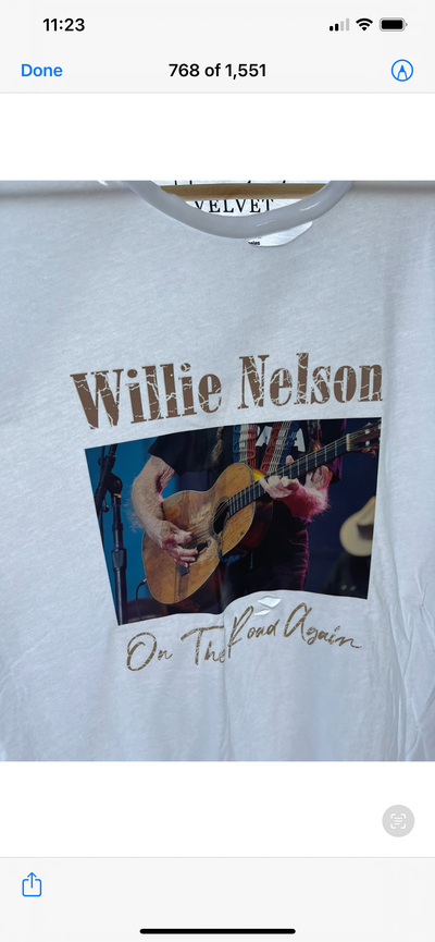 Game Changer Destroyed Tee - Willie Nelson C